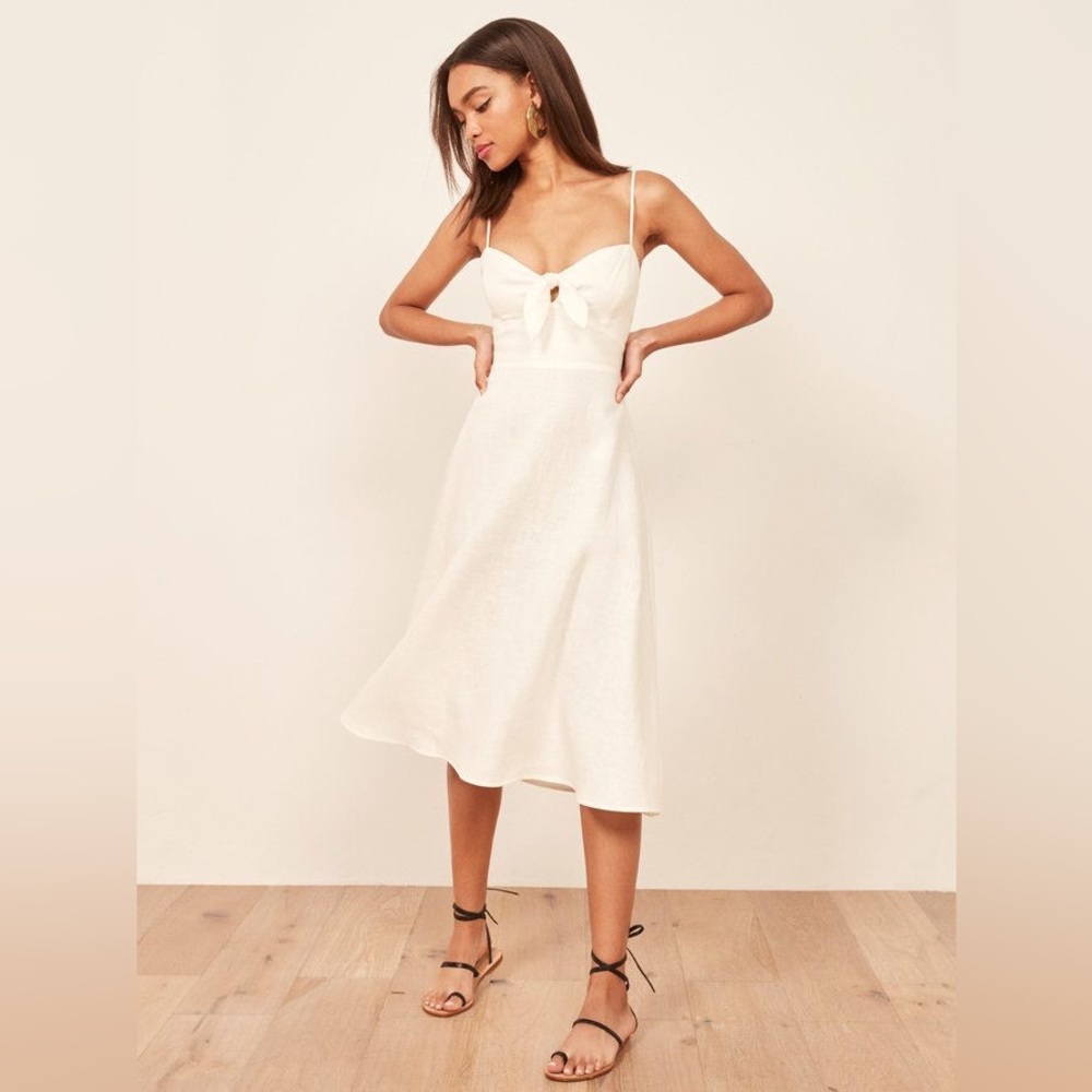 Reformation Clara Linen Dress